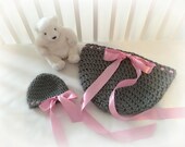 Crochet Cocoon Pattern, Crochet Hat Pattern - Newborn Photo Prop - Ribbon Nest