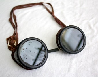 Welsh MFG Co. Welding Goggles - Vintage safety glasses - Manufacturing Type B Steampunk eyewear