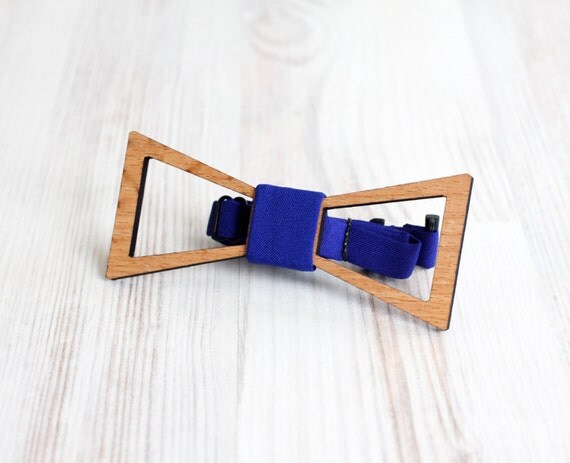 Diamond Butterfly necktie - Weddings Wooden bowtie - Wedding day keepsake gift for the groom