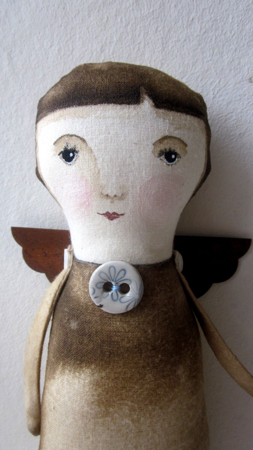 Angel art doll angel OOAK original angel primitive angel