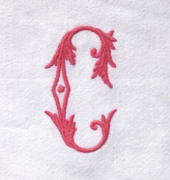 Monogram Personalised Embroidered Initials Quilt Squares