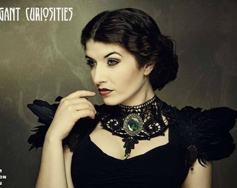 Feather bolero, shrug * Elegant Curiosities *