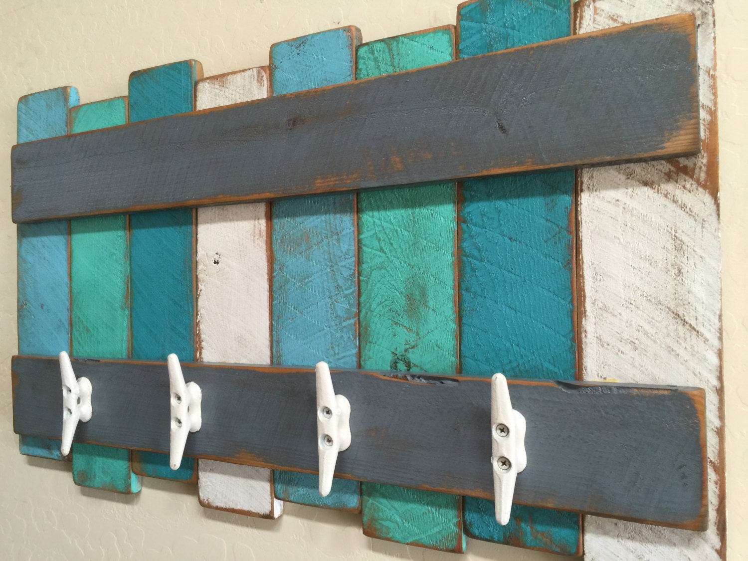 Nautical Coat Rack Beach Theme Coat Rack Rustic Beach Wall