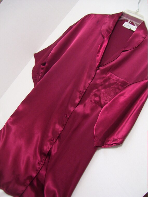 burgundy sleep shirt