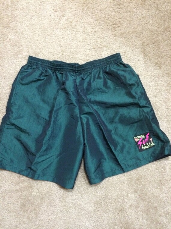 Vintage Surf Style Green Shorts
