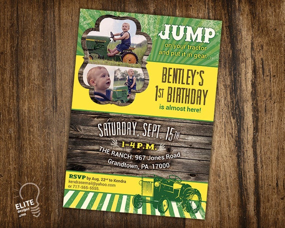 Items similar to Tractor Birthday - Printable Child Birthday Greeting ...