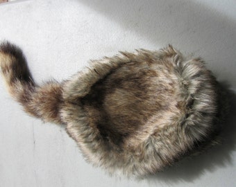 Raccoon Tail Hat/Cap Davy Crocket COON Hat Adult/Child Sizes