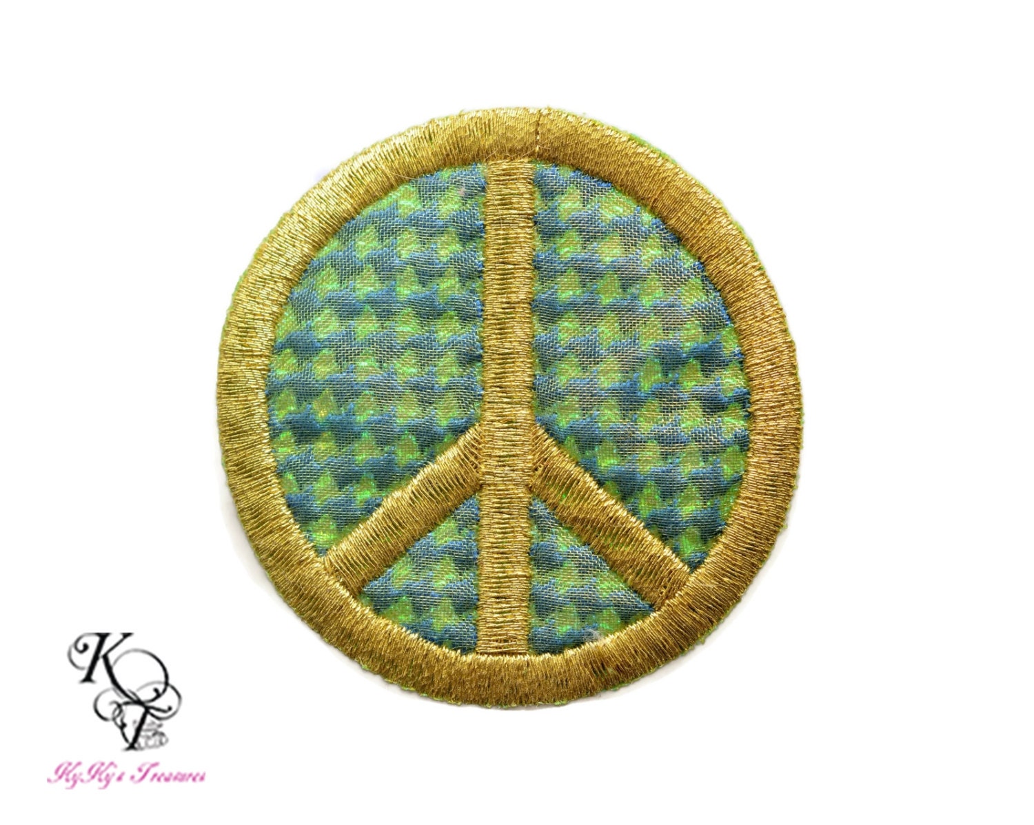 Peace Sign Patch Iron On Patch Iron On By Kykystreasuresllc