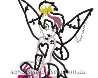 Naughty Tinkerbell Embroidery Design