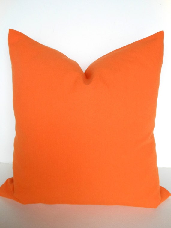 Items similar to Pillows ORANGE Throw Pillow Indoor Outdoor Pillow Covers Orange Outdoor Pillows ...