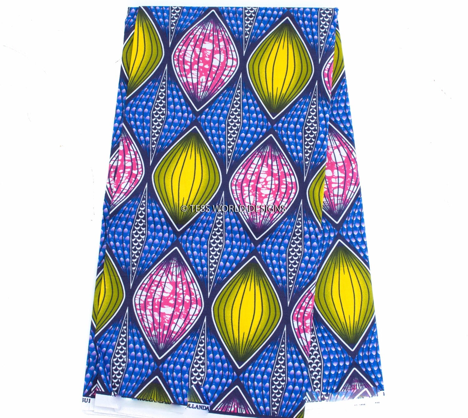 Ankara Fabric/ Blue African Design fabric/ African clothing/