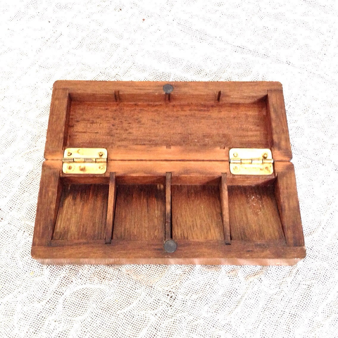 Wooden stamp box