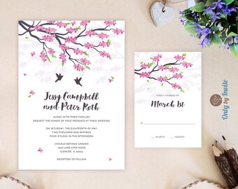 Inexpensive wedding invitations with rsvp cards