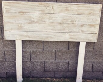 Full Headboard White Washed