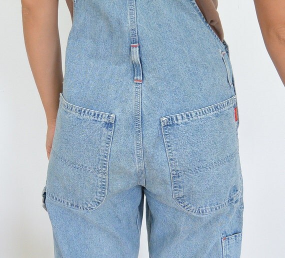 Vintage IKEDA Genuine Classic Canadian Overalls // Light Wash