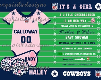 Dallas Cowboys Baby Shower Invitation