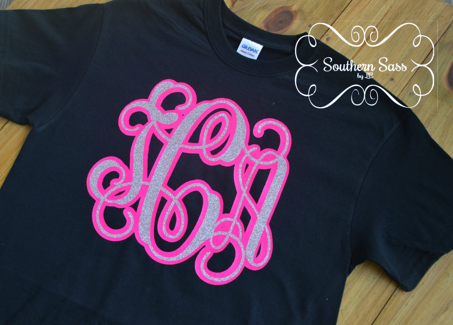 Double Layer Jumbo Monogrammed Vinyl Shirt