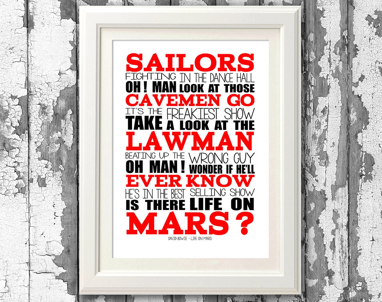 Life On Mars David Bowie Letra