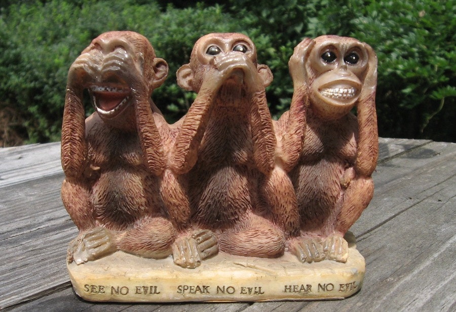 resin monkey statues