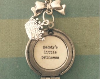 locket silver daddy necklace dad daughter father left