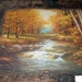 Autumn Leaves Robert Wood Artist Large Oil Painting Dated 1959