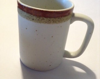 Vintage Otagiri Porcelain - Red Stripe Mug