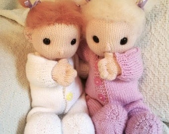 Baby Poppets (including doll hair tutorial)