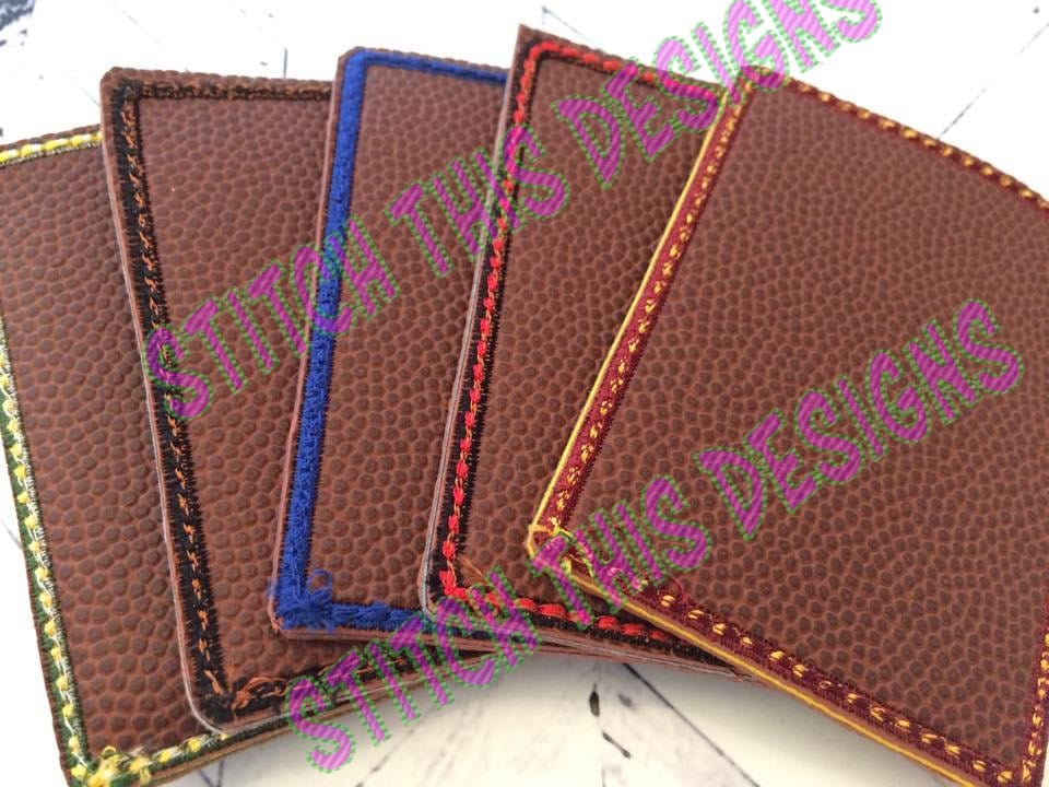 Football Card Holder In The Hoop Design File From StitchThisDesign On 