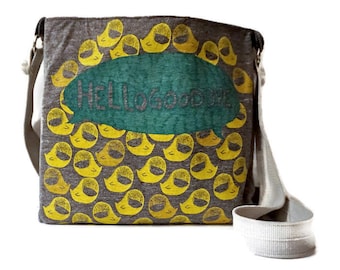 Hellogoodbye Bag Upcycled T-shirt Crossbody Bag
