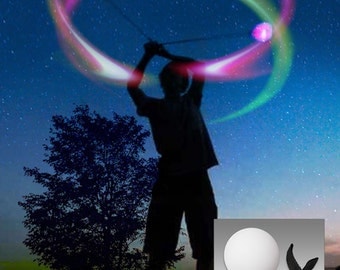Color Strobing LED POI - Great Beginner Set - 6 Modes - POI Balls