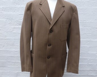 Jacket mens blazer vintage 70s top mens clothing vintage jacket brown clothes gift mens 70s crimplene clothing brown blazer gift jacket 70s.