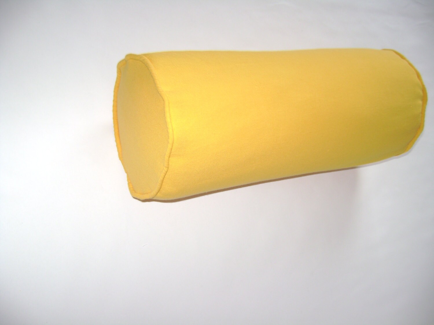 Yellow Bolster Pillow Cover 6''x16'' Solid by CleusaSordiDecor