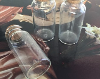 12 Mini bottles with cork, 2.25" tiny bottles, supplies glass bottles, small glass bottles, tiny bottle with cork.miny bottles, cork