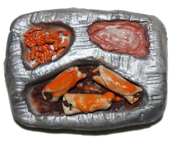Magnet Enchiladas Beans and Rice Retro TV Dinner by FakeFoodUSA