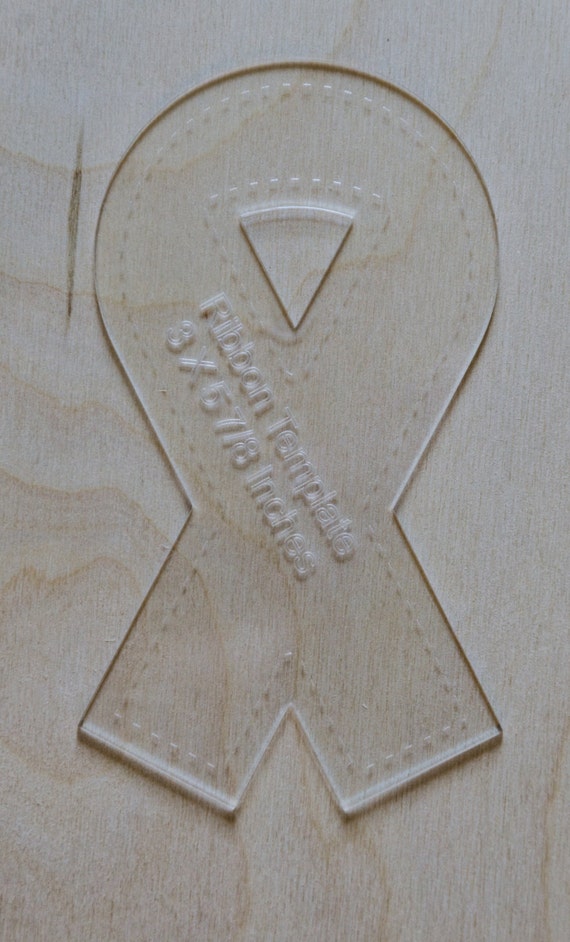 1/8 clear acrylic laser cut Quilting Template by TJslaserandphoto