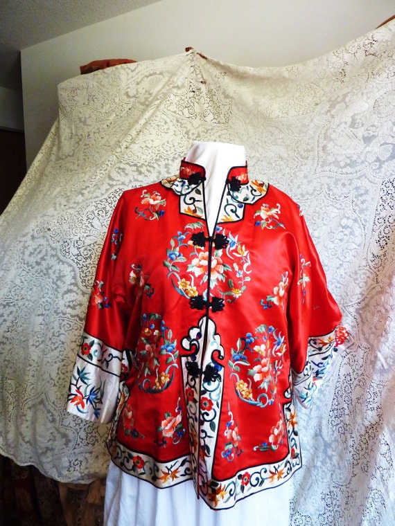 Chinese embroidered robe jacket 1
