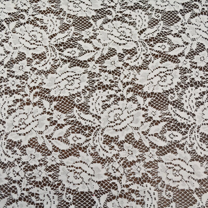 Off White Floral Lace Fabric by the yard Juliana Pattern