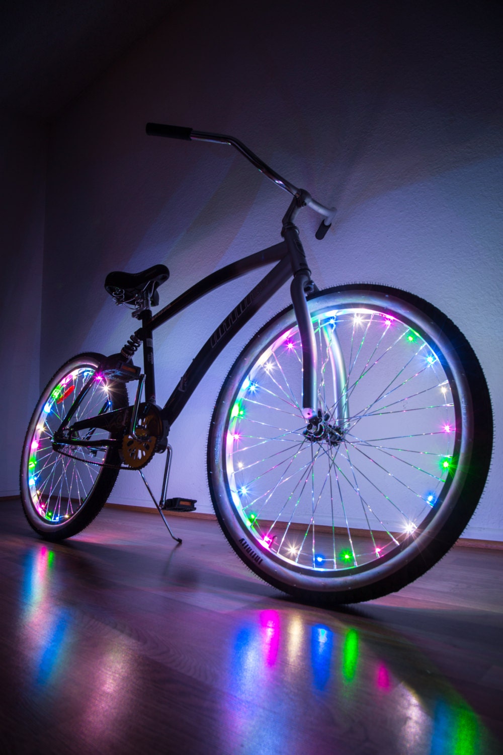 Bike LED Lights Bicycle Battery Powered Glow in by NeonNightlife