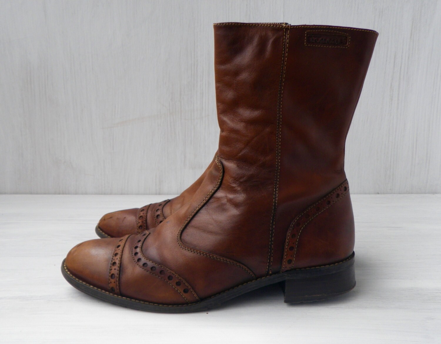 vintage leather womens boots