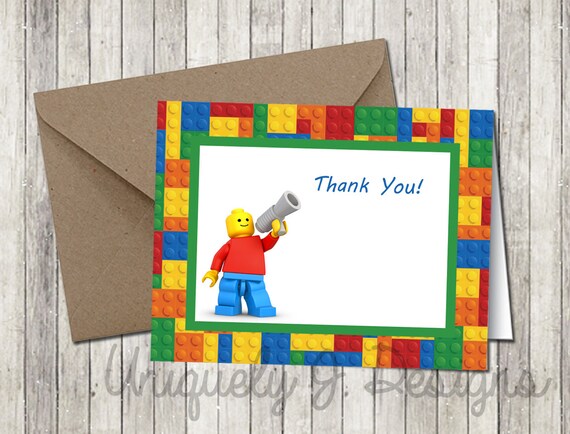 Best Of 20 Lego Blank Card