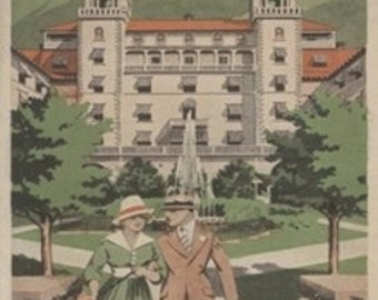 Glenwood Springs, Colorado - Hotel Colorado Travel Poster (Art Prints available in multiple sizes)