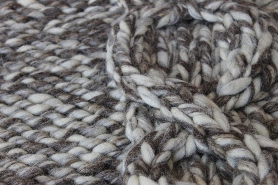 Hand stricken Teppich Wolle Teppich Hand stricken Wolle