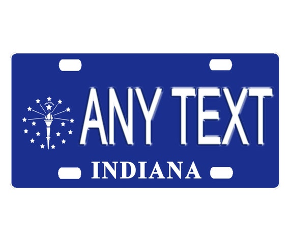 Custom Personalized State License Plate Indiana 2008 Add