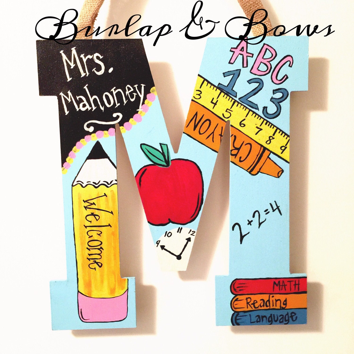 Teacher door hanger teacher wreath door hanger can do MOST