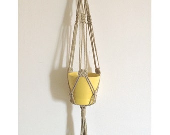 Home décor,Macrame plant hanger,pot hanger,Great Gift Ideas - linen - Inside - Outside - 18 inches ,3 mm...