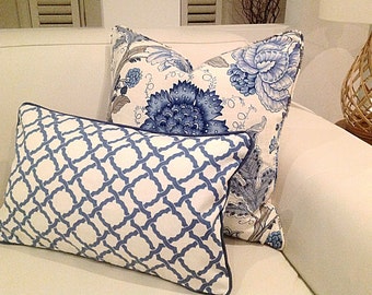 Hamptons Style Cushions, Linen Cushions, Hampton's Pillows, Cover Only. Linen Pillow. Blue & White Cushions, Scatter Cushion covers.