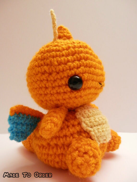 Crochet Dragonite Inspired Chibi Pokemon