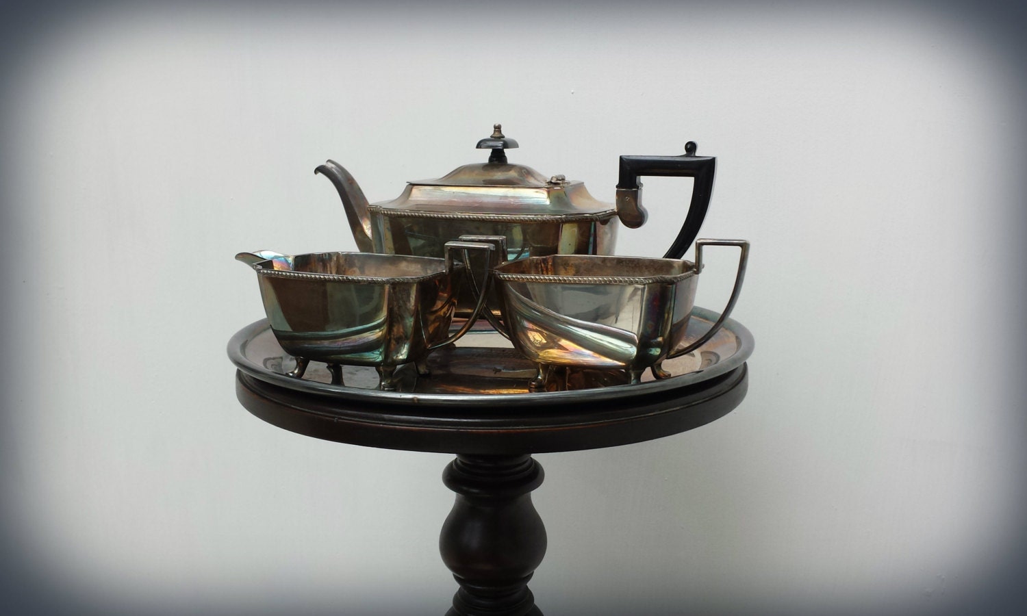 Art Deco Tea Set Silver EPNS