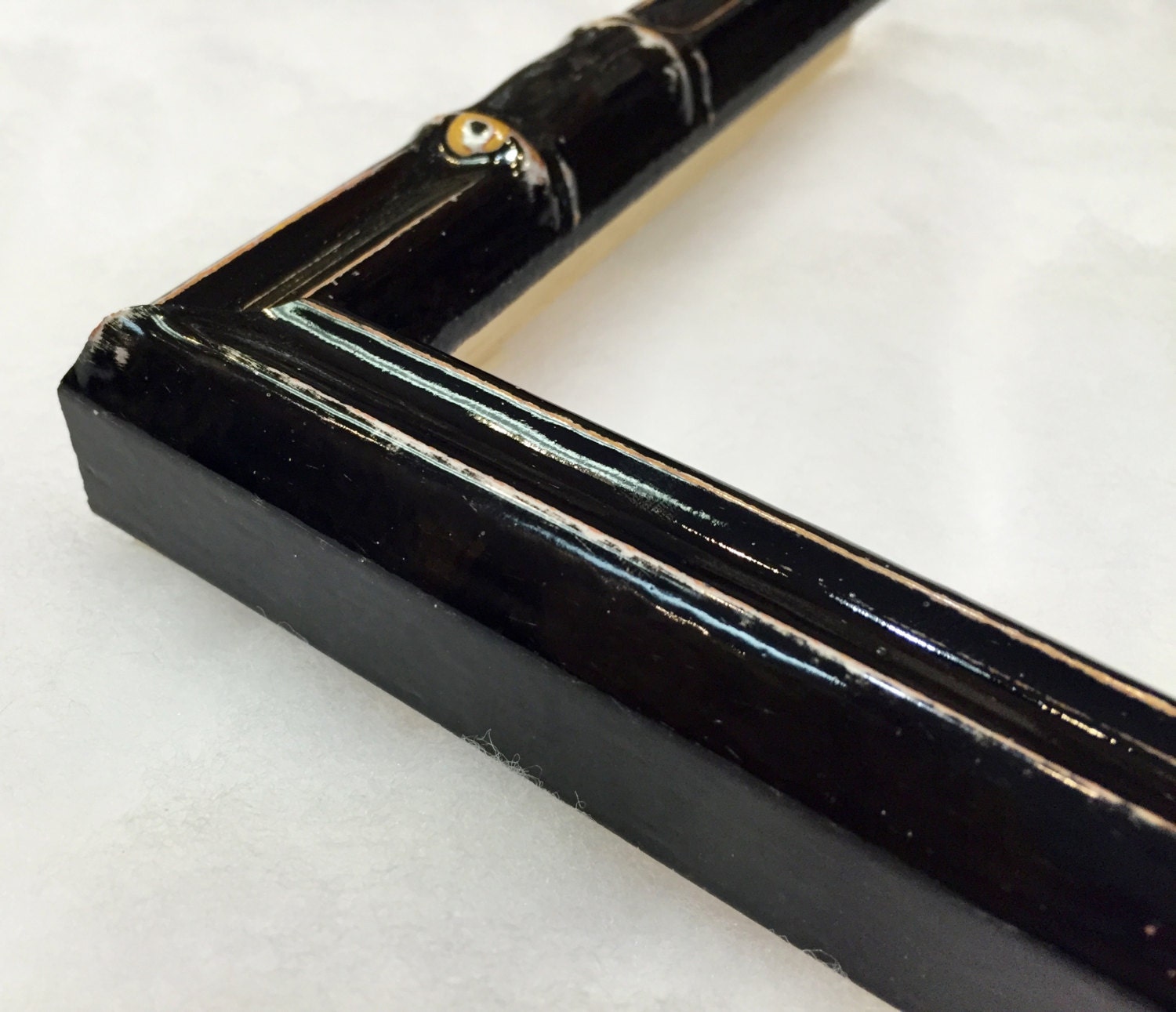 Black Bamboo Picture Frame Enamel Finish 3x5 4x6 5x7 8x10