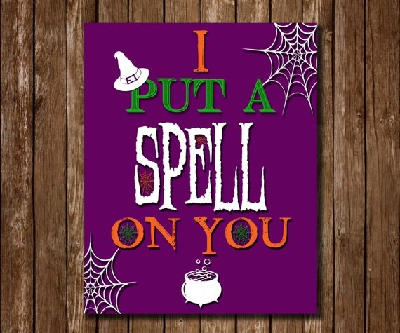 I Put a Spell on You Halloween Printable